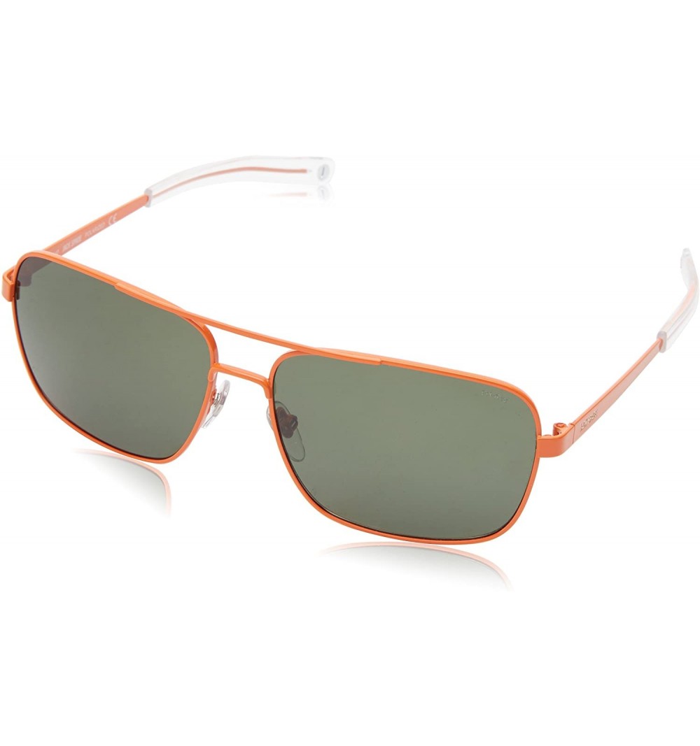 Rectangular Men's Wright Polarized Rectangular Sunglasses - Orange - C511KC6IHFT $34.62