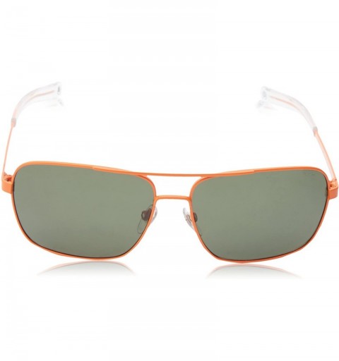 Rectangular Men's Wright Polarized Rectangular Sunglasses - Orange - C511KC6IHFT $34.62