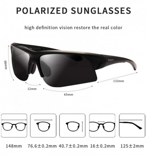 Goggle Mens Sunglasses Polarized Sports Tac Lens 100% UV Protection TAC Lens for Cycling Driving Fishing Sun Glasses - CQ18U0...