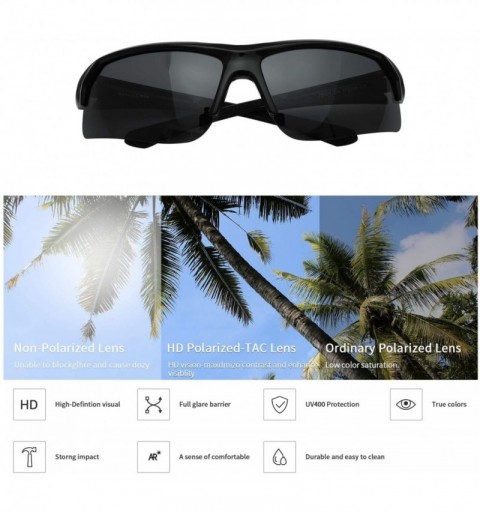 Goggle Mens Sunglasses Polarized Sports Tac Lens 100% UV Protection TAC Lens for Cycling Driving Fishing Sun Glasses - CQ18U0...