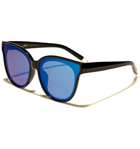Cat Eye Tinted Cat-Eye Sunglasses - Blue/Black - CW18DNGA2TS $11.93
