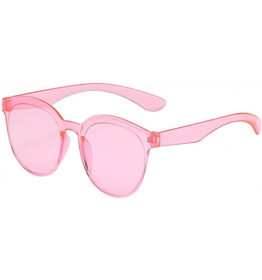 Rimless Fashion Jelly Design Style Sunglasses Classic Retro Sunglasses Resin Lens Sunglasses Ladies Shades - Unisex - CT199Y3...