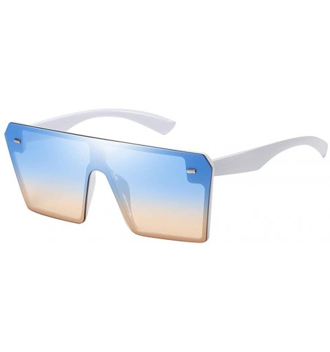 Oversized Unisex Polarized Protection Sunglasses Classic Vintage Fashion Full Frame Goggles Beach Outdoor Eyewear - E-1 - CY1...