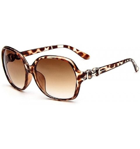 Goggle Sunglasses Women Large Frame Glasses Eyewear UV protection Goggles - Dark Coffee - CD184CE5954 $9.47