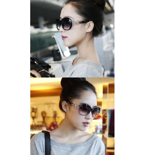 Goggle Sunglasses Women Large Frame Glasses Eyewear UV protection Goggles - Dark Coffee - CD184CE5954 $9.47