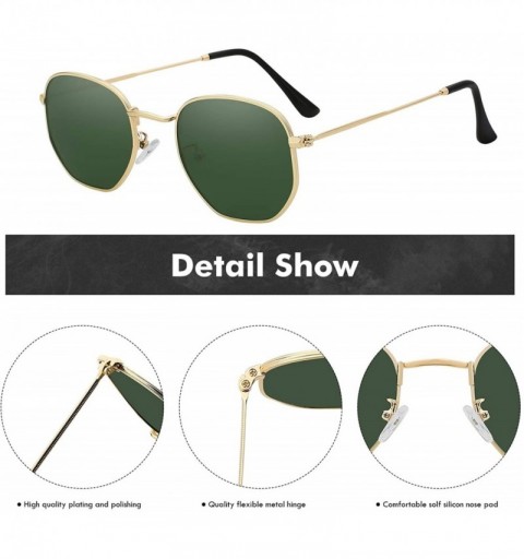 Oval Polarized Sunglasses Men Vintage Sunglass Fashion Mens Summer Sun Glasses Top Quality UV400 - Gold W Pink Mir - CQ197Y74...