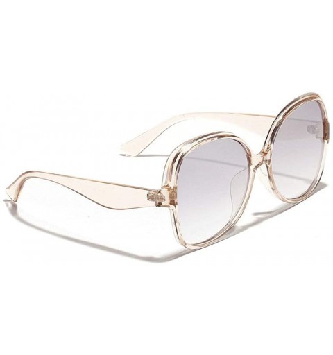 Square Trendy Glasses Oversized Squareglasses Transparent - Clear - CU18O3I2L23 $15.16