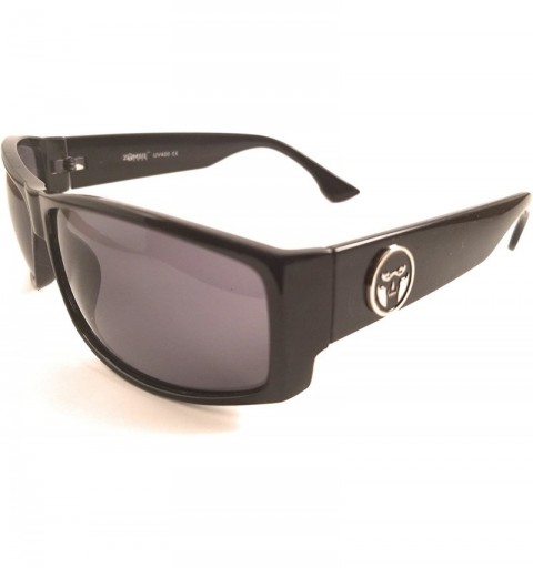 Rectangular Designer Sunglasses - Black - CW12CWVI5VR $17.65