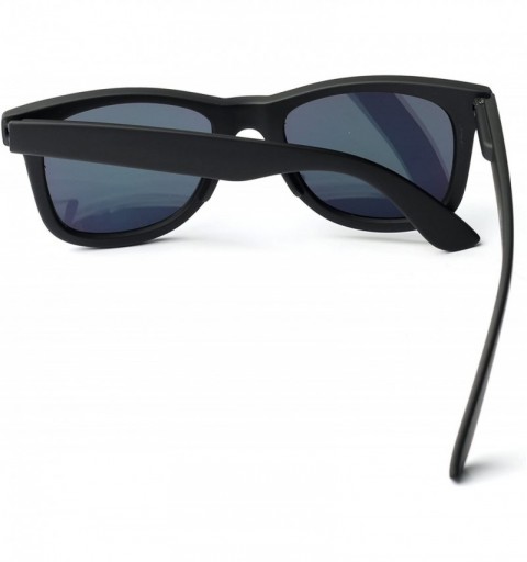 Wayfarer Vintage Wayfarer Classic Sunglasses 80's Style Mirrored Lens - Yellow - CR11YJJYY5H $19.39