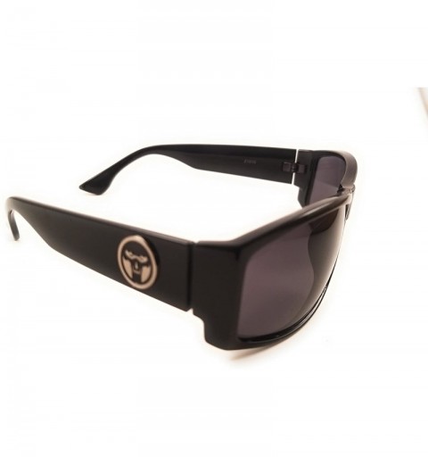 Rectangular Designer Sunglasses - Black - CW12CWVI5VR $17.65