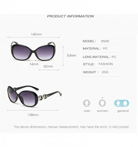Oval Sunglasses for Women Vintage Retro Round UV Protection Fashion ...