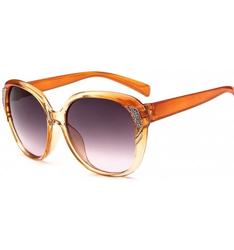 Goggle Fashion and Classic Oversized Sunglasses UV400 Protection - Orange - CQ12E981II3 $13.82