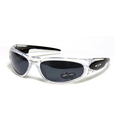 Sport Mens Triathlon Sharp New Running Sunglasses - xl56 - Clear W Black - C811CDL40D9 $9.36