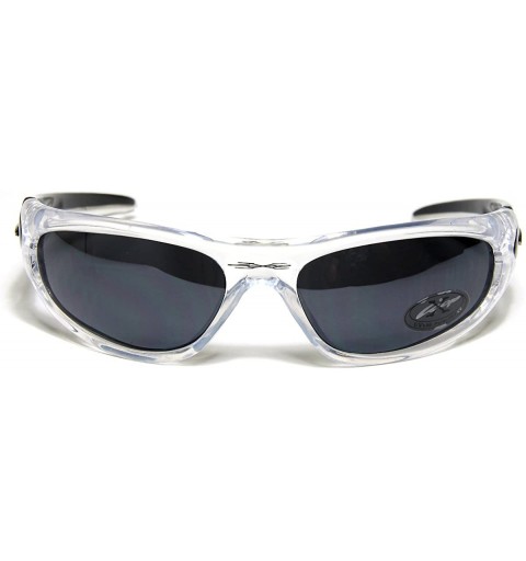 Sport Mens Triathlon Sharp New Running Sunglasses - xl56 - Clear W Black - C811CDL40D9 $9.36