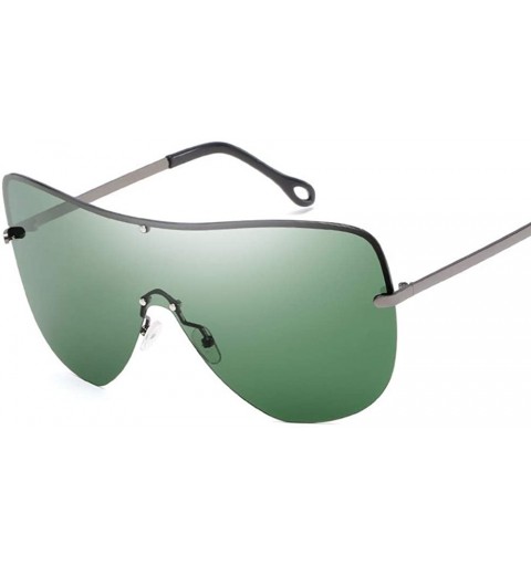 Oversized Polarized Sunglasses Fashion Metal Large Frame High Definition Women's Ultraviolet Protection - D - CE18Q0G5SOA $27.27