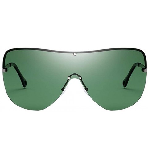 Oversized Polarized Sunglasses Fashion Metal Large Frame High Definition Women's Ultraviolet Protection - D - CE18Q0G5SOA $27.27