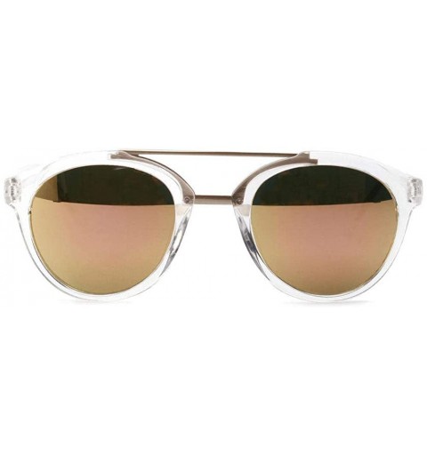 Rimless Double-Breasted Retro Sunglasses Male American Popular Big-Frame Sunglasses Female Acrylic Lens - CC18UZ4EQ9E $41.36