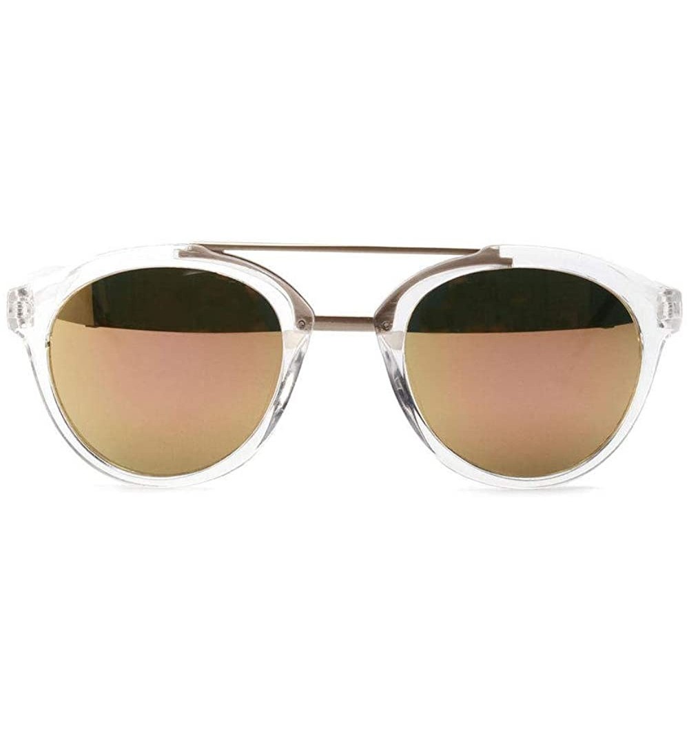 Rimless Double-Breasted Retro Sunglasses Male American Popular Big-Frame Sunglasses Female Acrylic Lens - CC18UZ4EQ9E $15.21