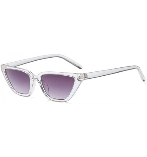 Cat Eye 2020 Retro Square Cat Eye Sunglasses Women Fashion Small Frame Sun Glasses Brand Designer Feminino UV400 - C5196NLW8M...
