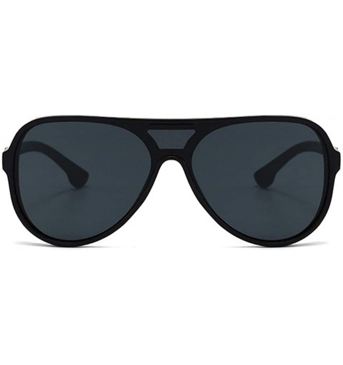 Square Unisex Steampunk Designer Square Sunglasses(Black) - Black - CB194WU7030 $45.89