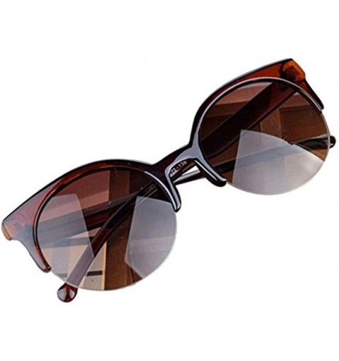 Semi-rimless Fashion Sunglasses Eyeglasses Protection - A - CQ1908W9GYG $9.84