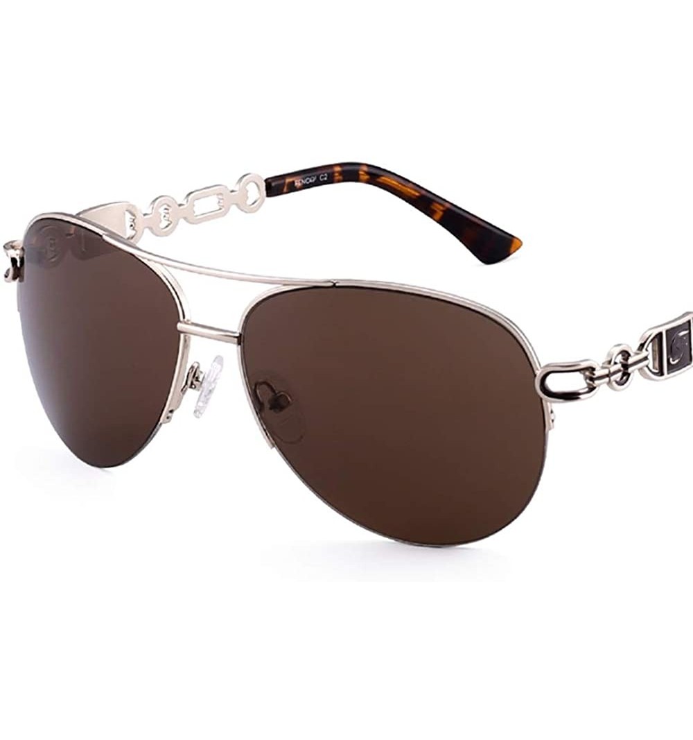 Goggle Women Driving Pilot Classic Vintage Eyewear Sunglasses - C2 Brown - CG18HQ28M7X $24.10