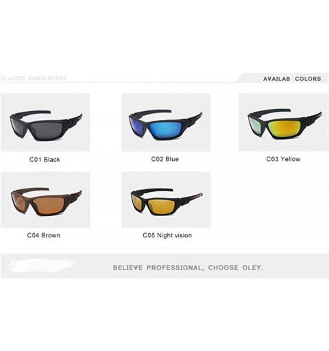 Aviator Fashion Guy's Sun Glasses Polarized Sunglasses Men Classic Design Y1031 C1BOX - Y1031 C4box - CB18XE09LXS $17.24