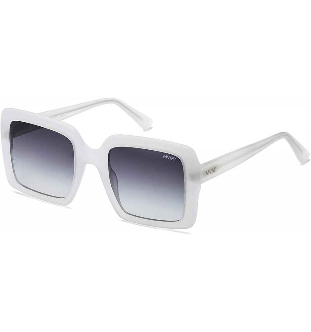 Rectangular Backstage - Rectangle Women's Sunglasses - Extra Large - Clear / Purple Gradient - C418QY52MN9 $50.21