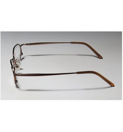 Rimless 717 Womens/Ladies Designer Full-rim Sunglass Lens Clip-Ons Strass Spring Hinges Eyeglasses/Eyeglass Frame - Brown - C...