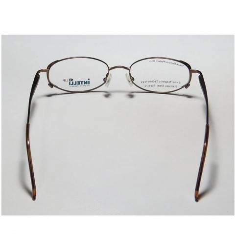 Rimless 717 Womens/Ladies Designer Full-rim Sunglass Lens Clip-Ons Strass Spring Hinges Eyeglasses/Eyeglass Frame - Brown - C...