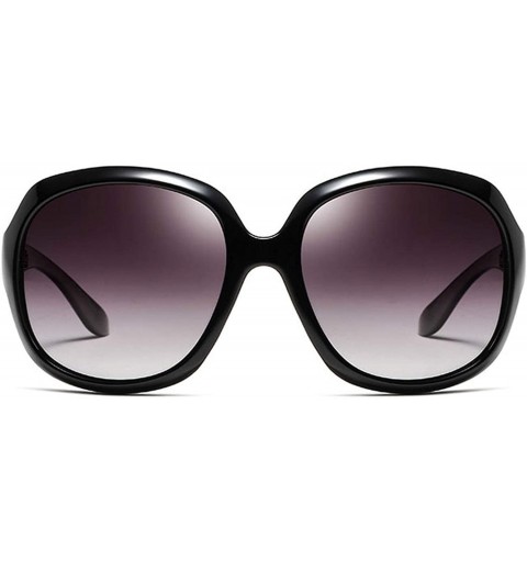 Goggle Luxury Oversized Polarized Sunglasses Women Elegant Er Sun Glasses Driving Ladies Sunglass Out - Dark Red - CC199CH8NG...