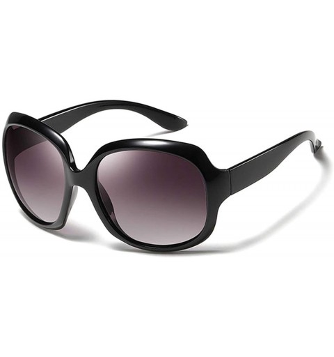 Goggle Luxury Oversized Polarized Sunglasses Women Elegant Er Sun Glasses Driving Ladies Sunglass Out - Dark Red - CC199CH8NG...