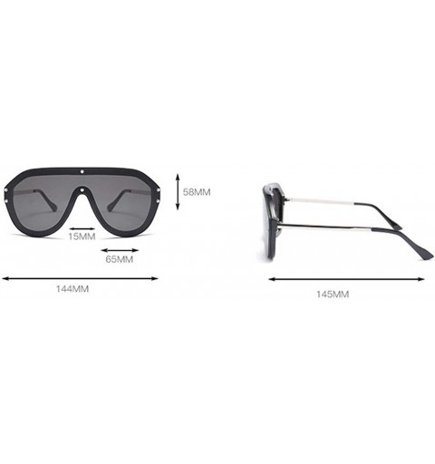 Goggle Luxury Designer Futuristic Oversized Pilot Sunglasses Women 2019 Visor Shield Mirror Sun Glasses Shades - C518NKUIQD6 ...