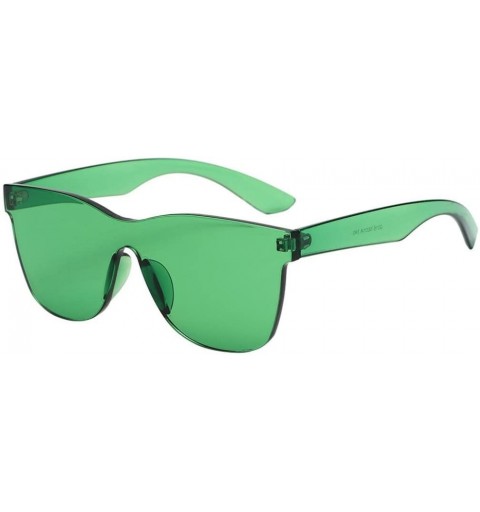 Square Classic Aviator Mirrored Flat Lens Sunglasses Colorful Transparent Super Retro Sunglasses Eyewear - CU18D53M2YE $6.79
