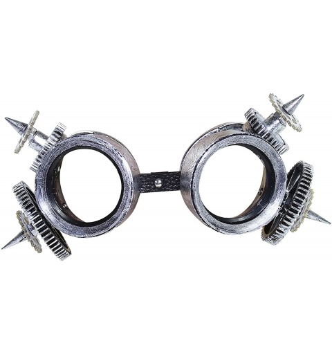 Goggle Steampunk Goggles (One Size Fits Most) - Silver-spikes - CY184ELH00Z $16.08
