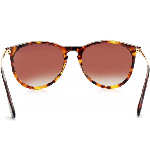 Wayfarer Polarized Sunglasses for Women Classic Round Style 100% UV Protection - C818XSXXYQ7 $17.40