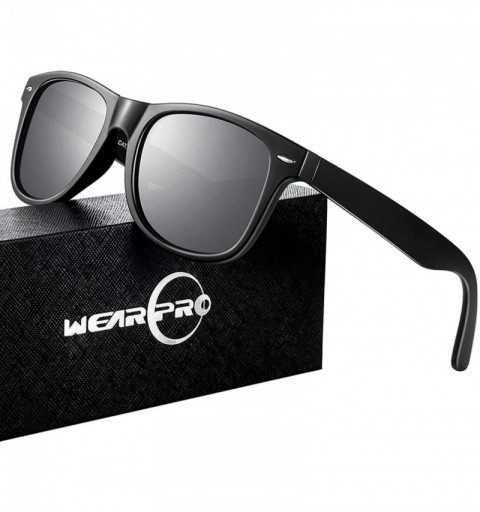 Wayfarer Sunglasses for Men Vintage Polarized Sun Glasses Fashion Shades WP1001 - Silver - CK18OM25LUX $18.19