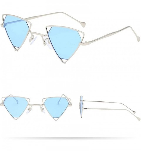 Square Fashion Man Women Irregular Shape Sunglasses Glasses Vintage Retro Style - F - C218TQLNZOW $5.90