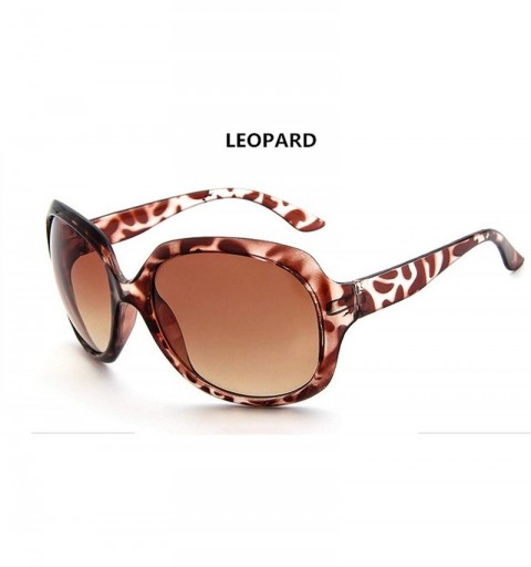 Oval Retro Classic Sunglasses Women Oval Shape Oculos De Sol Feminino Fashion Sunglaasses Price Girls - Leopard - CK197A2DO6X...