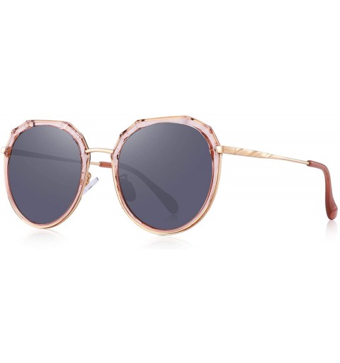 Cat Eye Polarized Sunglasses for Women Ladies Fashion Trending Travel Sun glasses UV400 - Orange - C318S2YEIS6 $21.09