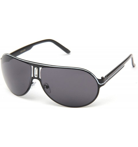 Round Fashion Frame Designed Sunglasses - Black - C3119VA2G2V $10.94