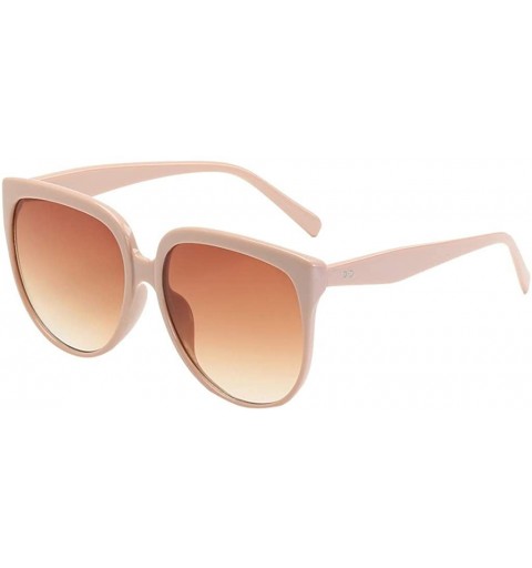 Goggle Fashion Men Women Gradient Lens Irregular Shape Sunglasses Vintage Cateye Sun Glasses - C - C918T98WGEZ $11.81