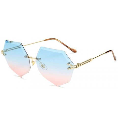 Aviator Unique Oculos De Sol Ladies Eyewear UV400 Metal Frame Brand Designer C9 White - C7 Orange Yellow - C618YZWX75L $9.18