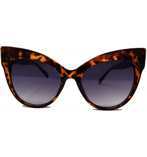 Oversized Women's Oversize Cat Eye Frame Gradient Lens IL1021 - Tortoise/ Black - CV18LEK3WEL $12.00