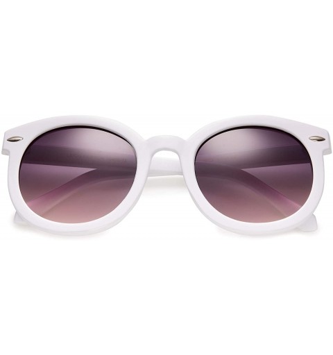 Round Round Retro Womens Oversized Sunglasses Fashion Circle Glasses for Women with Neutral and Clear Lens - CN199OKGCZO $11.29