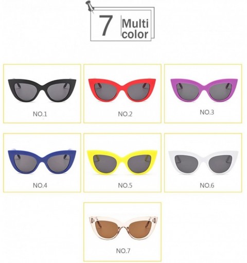 Cat Eye Cat Eye Lady Sunglasses Retro Mod Style Retro Sunglasses Casual Fashion Sunglasses (Color NO.1) - No.1 - C9197WZRGN4 ...