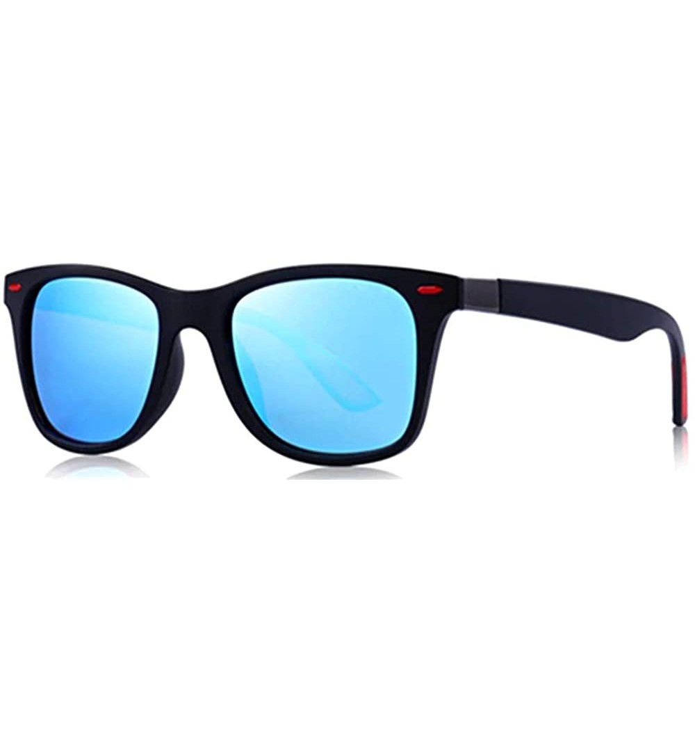 Wrap Yunlong Driving Polarized Sunglasses for Mens Sunglasses Driving Rectangular Sun Glasses For Men/Women - Blue - C818SX47...