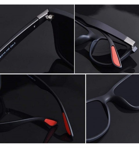 Wrap Yunlong Driving Polarized Sunglasses for Mens Sunglasses Driving Rectangular Sun Glasses For Men/Women - Blue - C818SX47...