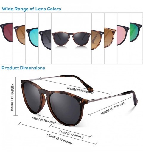 Wayfarer Vintage Polarized Sunglasses for Women UV400 Protection Driving Fishing Hiking Outdoors Glasses CA5100 - CY18IHTT8OZ...