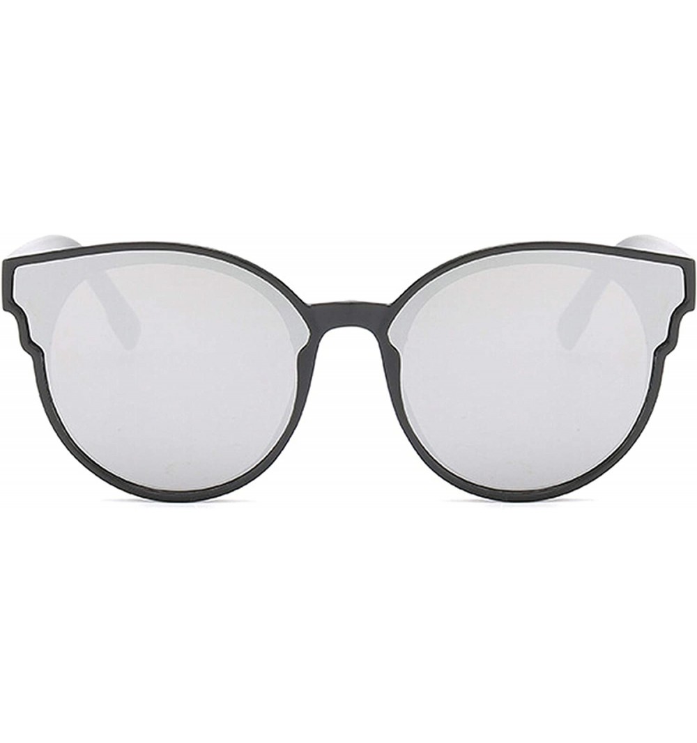 Sport Vintage Sunglasses for Women PC Resin UV 400 Protection Sunglasses - Black White - CR18T2UCRKK $13.31